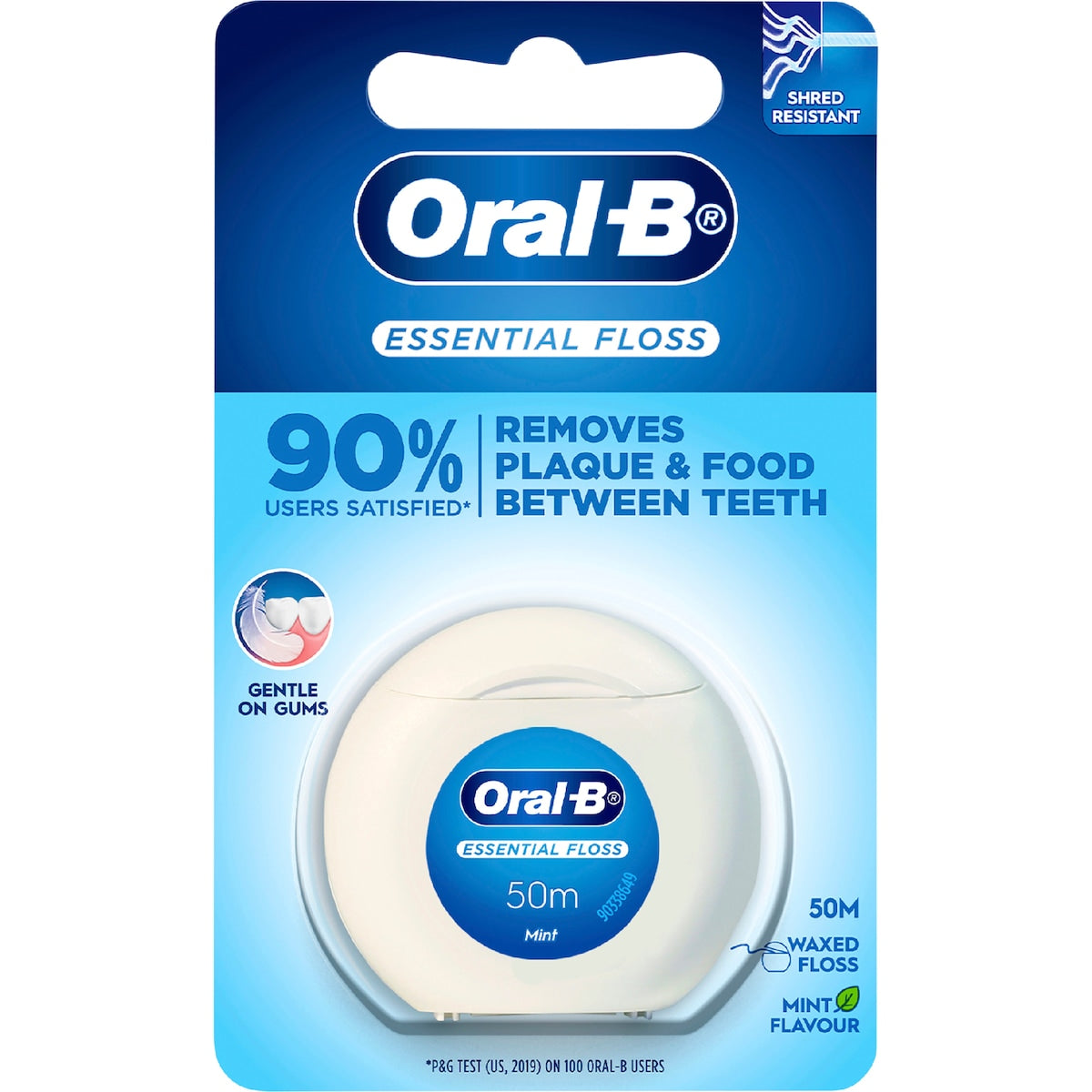 Oral-b Essential Waxed 50m Dental Floss Fresh Mint Each