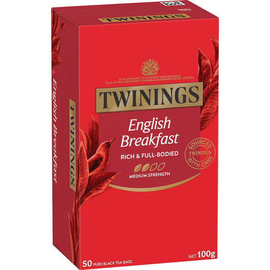 Twinings English Breakfast Tea Bags 50 Pack