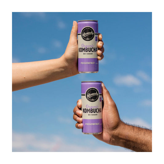 Remedy Kombucha Passionfruit 250ml - 4 pack