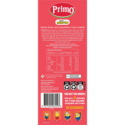 Primo Trios Minions Twiggy Cheese & Rice Cracker 47g