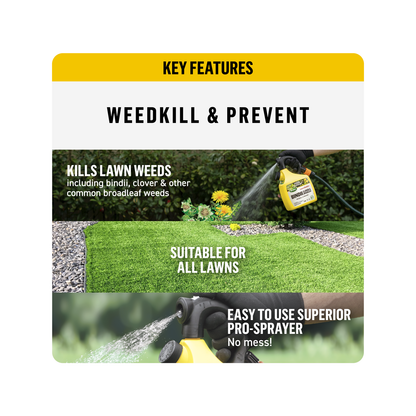 Scotts Lawn Builder Bindii Clover Broadleaf Weedkill Prevent Refill Pouch - 2.5kg