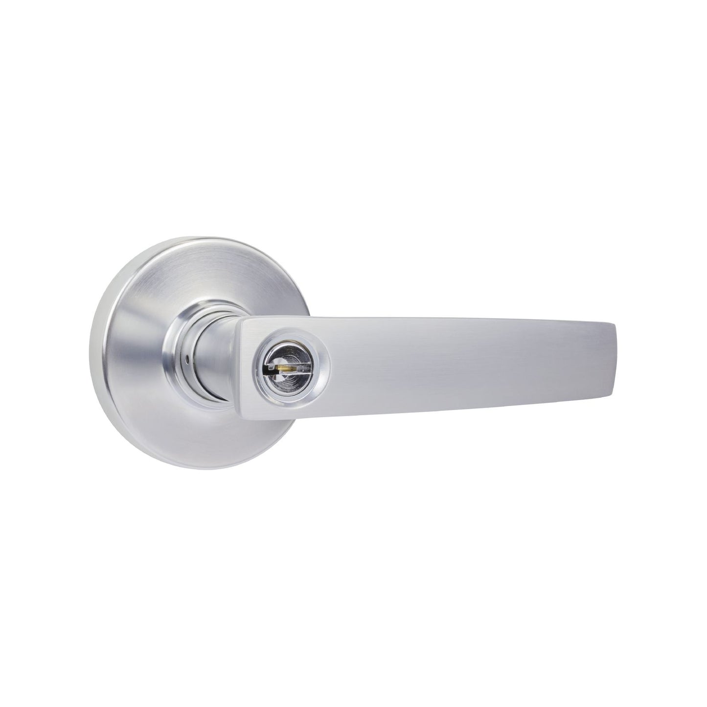 Gainsborough Neue Aurora Entrance Lever Set - Brushed Satin Chrome - 145 x 67mm