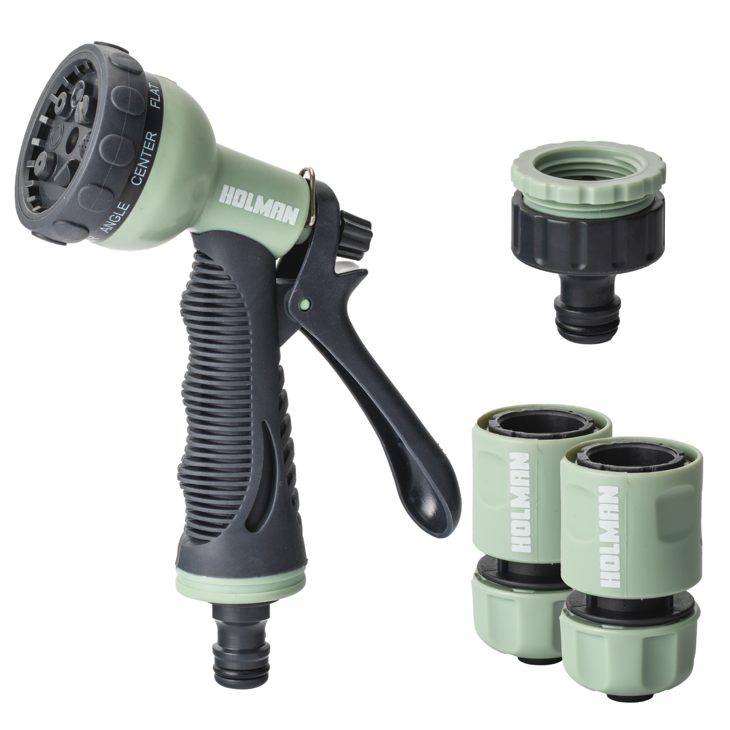 Holman Spray Gun and Connector Set - 8 Functions - Sage