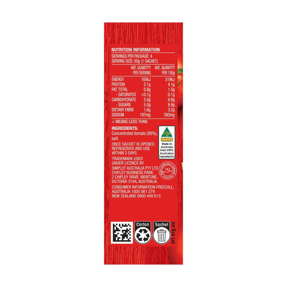 Leggo's Tomato Paste Sachet 4 Pack - 50g