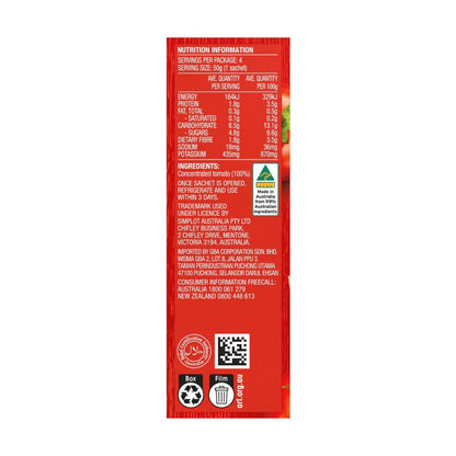 Leggo's Tomato Paste No Added Salt 4 Pack - 50g