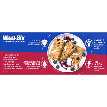 Weet-bix Cranberry & Coconut Breakfast Cereal 450g
