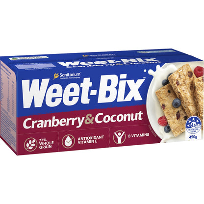 Sanitarium Weet - Bix Weet-bix Blends Cranberry & Coconut Breakfast Cereal 450g