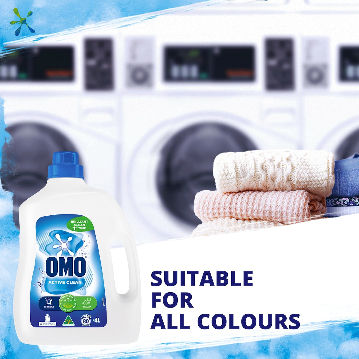 Omo Active Clean Laundry Liquid Detergent 4l