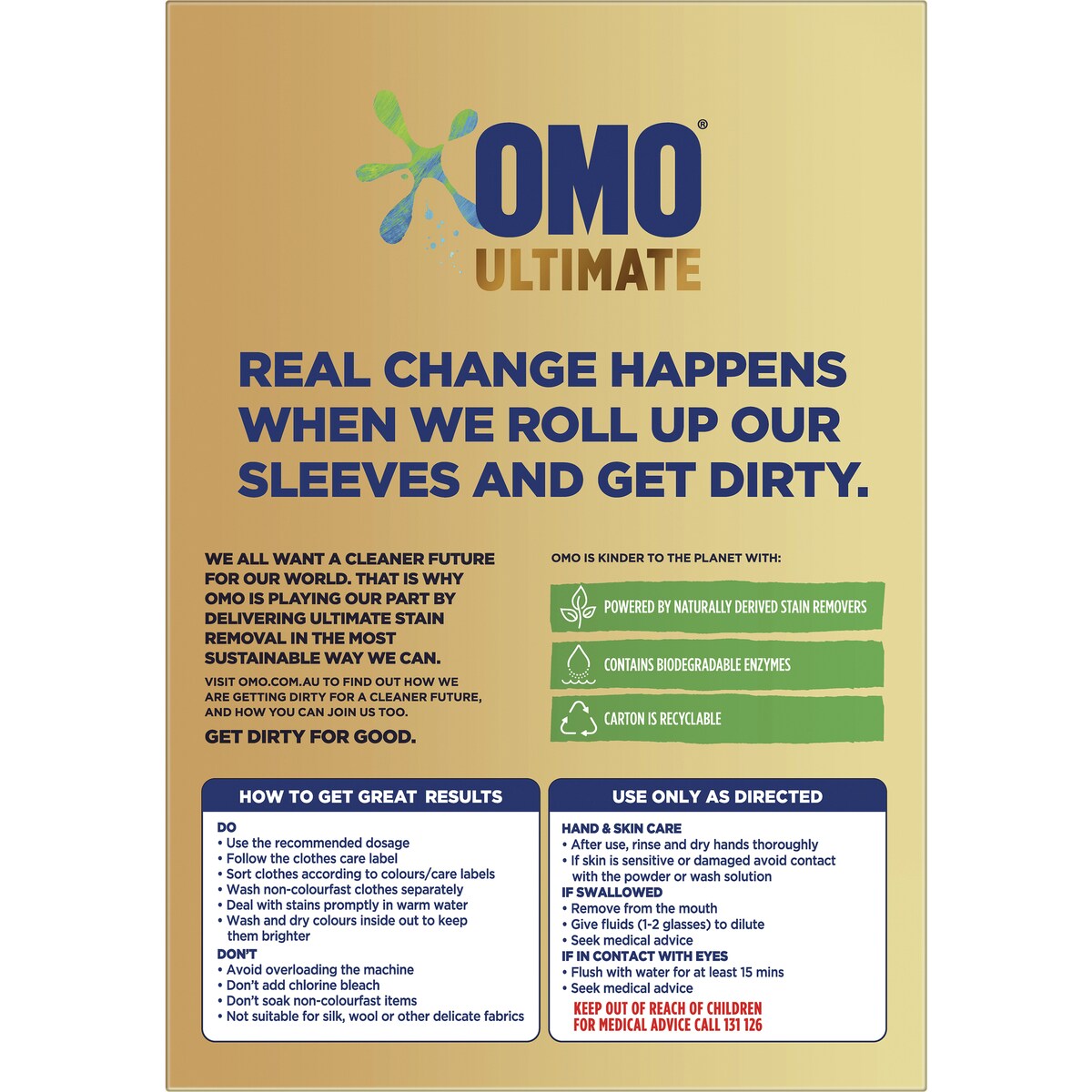 Omo Ultimate Washing Powder Front & Top Loader 5kg