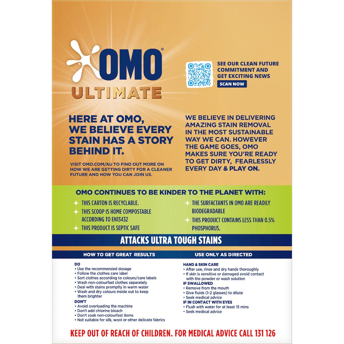 Omo Ultimate Laundry Powder Detergent 5kg