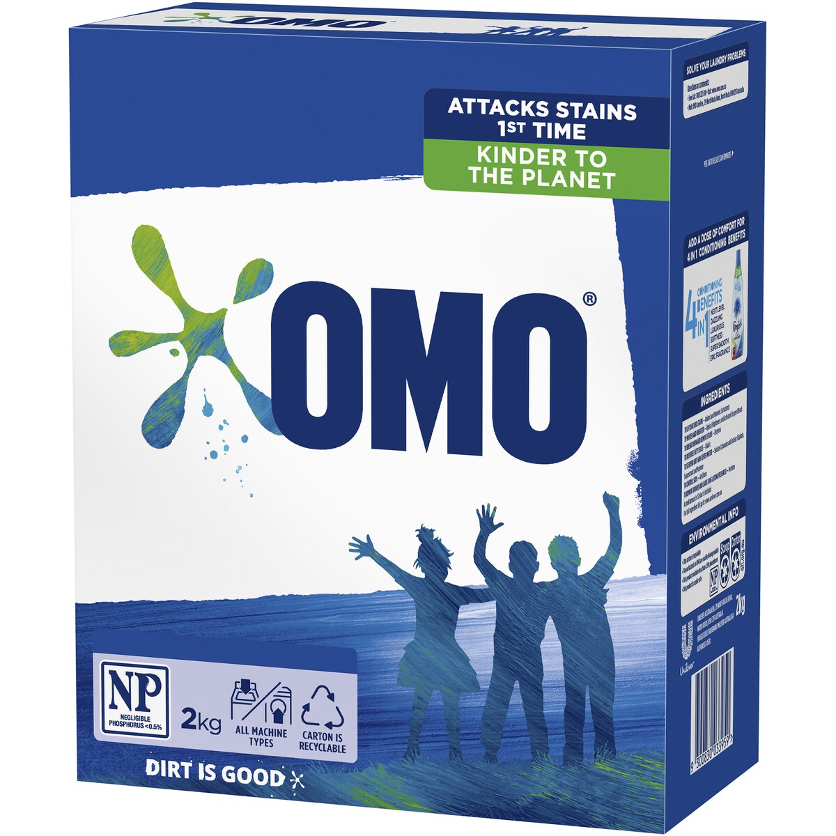 Omo Active Clean Washing Powder Front & Top Loader 2kg