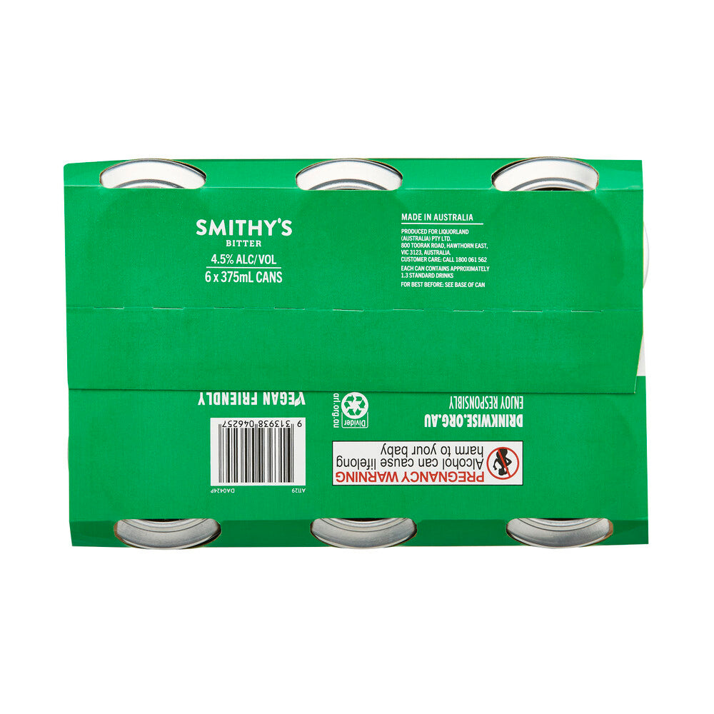 Smithy's Bitter Can 375ml - 6 Pack