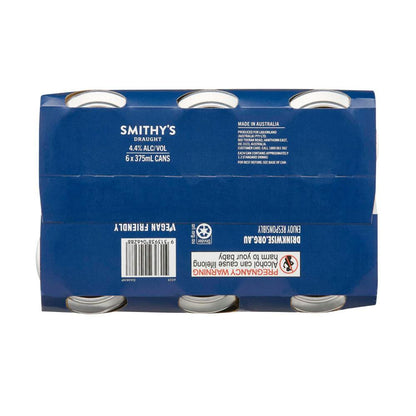 Smithy's Draught Can 375ml - 6 Pack