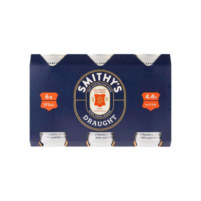 Smithy's Draught Can 375ml - 6 Pack