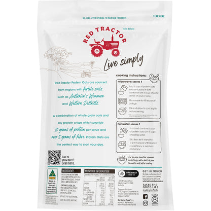 Red Tractor Protein Creamy Style Instant Oats Original 750g