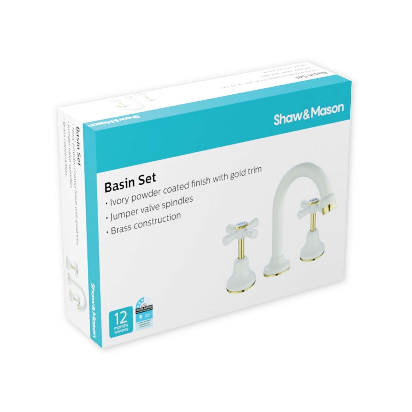 Shaw Mason Basin Set - 9L/min - Ivory