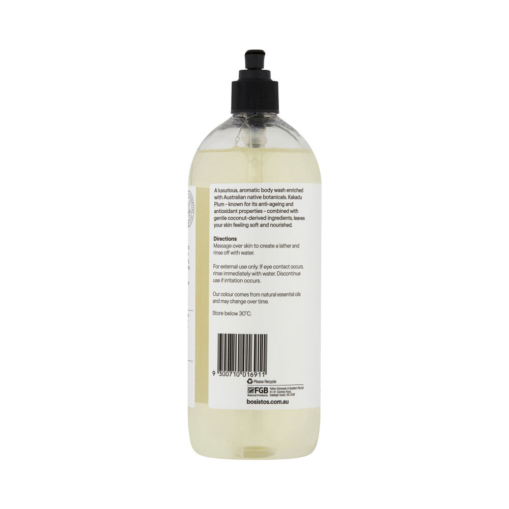 Bosistos Kakadu Plum & Lemon Myrtle Body Wash Pump - 1L