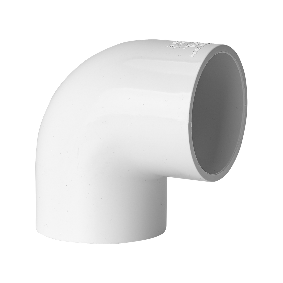 Holman PVC Elbow - 50mm x 90° - Solvent Welded - Pressure Pipe