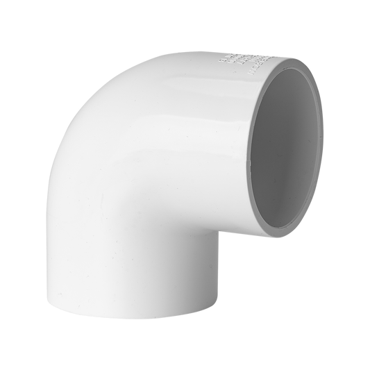 Holman PVC Elbow - 50mm x 90° - Solvent Welded - Pressure Pipe