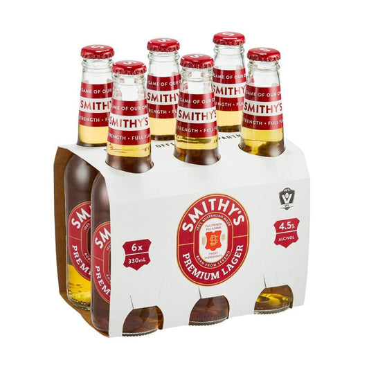 Smithy's Premium Lager Bottle 330ml - 6 Pack
