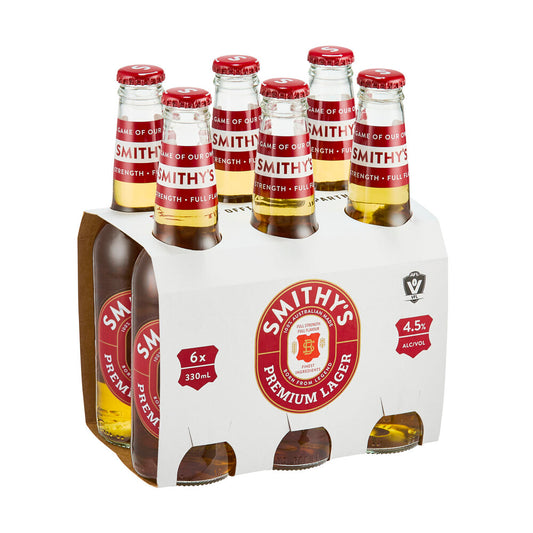 Smithy's Premium Lager Bottle 330ml - 6 Pack