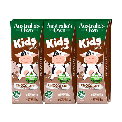 Australias Own Chocolate Kids Milk 200ml - 6 pack