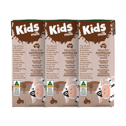 Australias Own Chocolate Kids Milk 200ml - 6 pack
