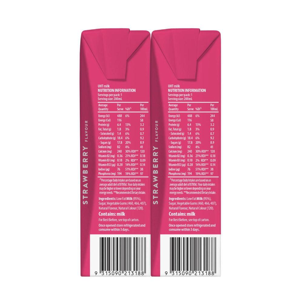 Australias Own Strawberry Kids Milk 200ml - 6 pack
