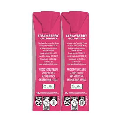 Australias Own Strawberry Kids Milk 200ml - 6 pack
