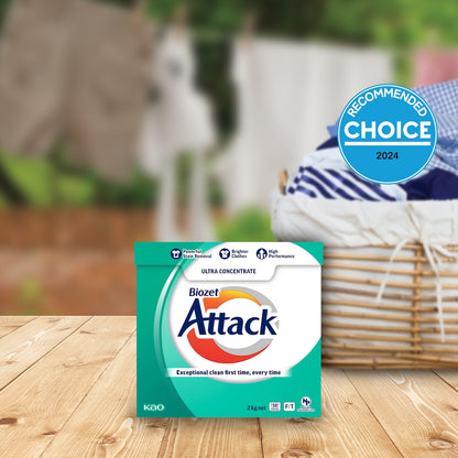 Biozet Attack Attack Front & Top Loader Laundry Powder 2kg