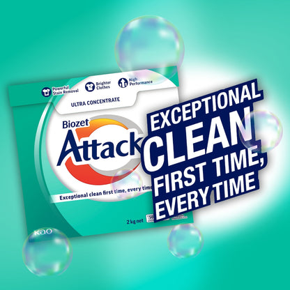 Biozet Attack Attack Front & Top Loader Laundry Powder 2kg