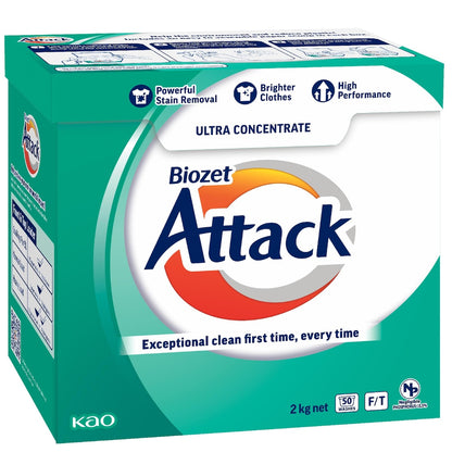 Biozet Attack Attack Front & Top Loader Laundry Powder 2kg