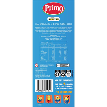Primo Trios Minions Ham Cheese & Banana Chips 47g