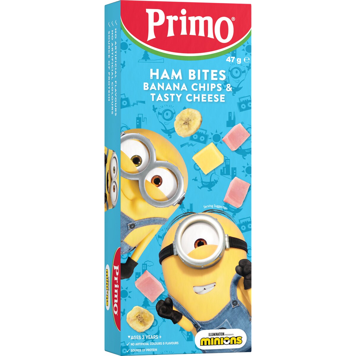 Primo Trios Minions Ham Cheese & Banana Chips 47g