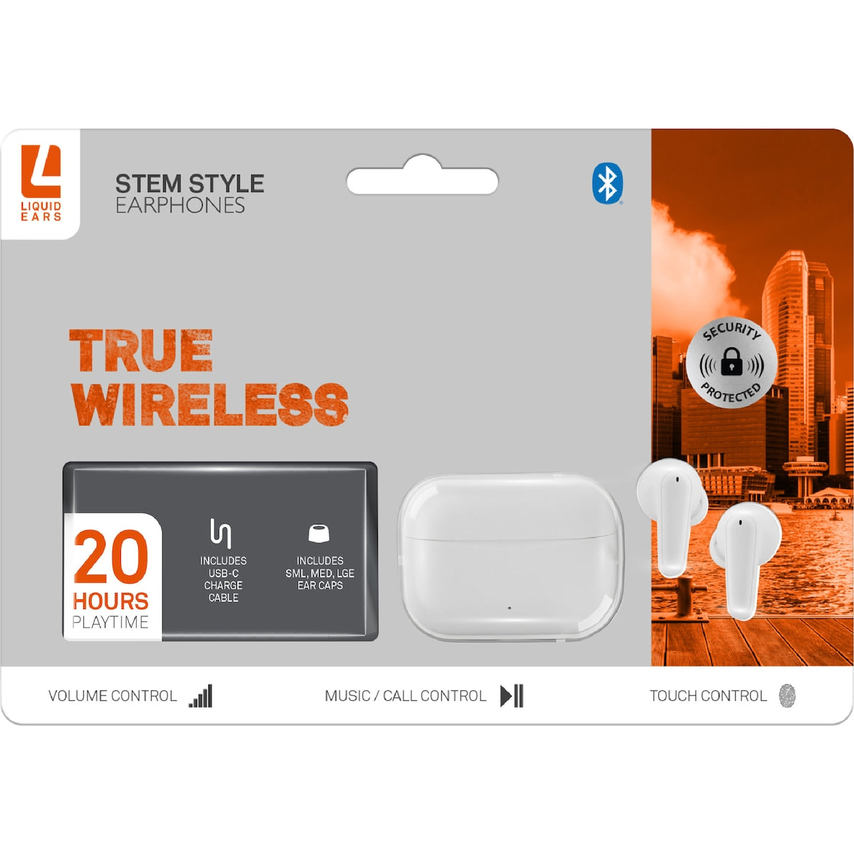 Liquid Ears True Wireless Stem Style Earphones Assorted Each