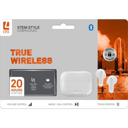 Liquid Ears True Wireless Stem Style Earphones Assorted Each