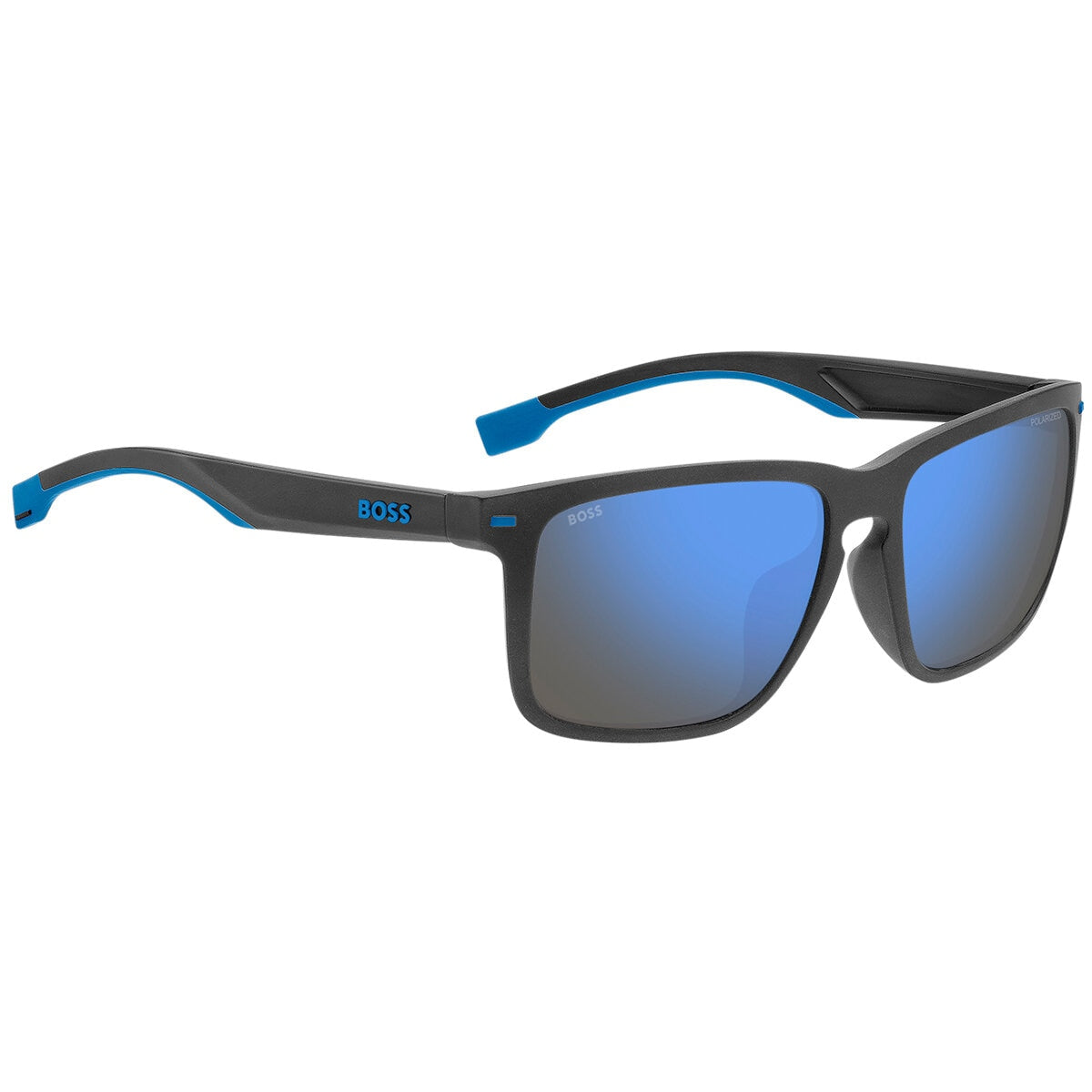 Boss 1542/F/S Polarised Sunglasses Matte Grey Black Eco Polyamide 59mm