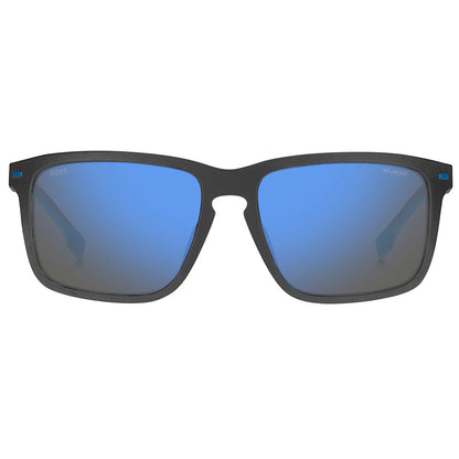 Boss 1542/F/S Polarised Sunglasses Matte Grey Black Eco Polyamide 59mm