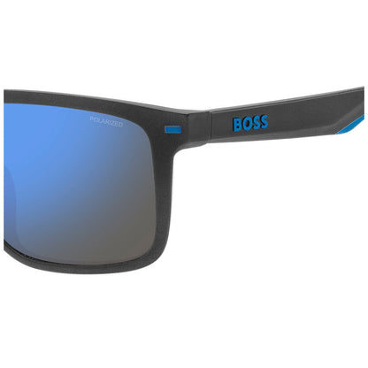 Boss 1542/F/S Polarised Sunglasses Matte Grey Black Eco Polyamide 59mm