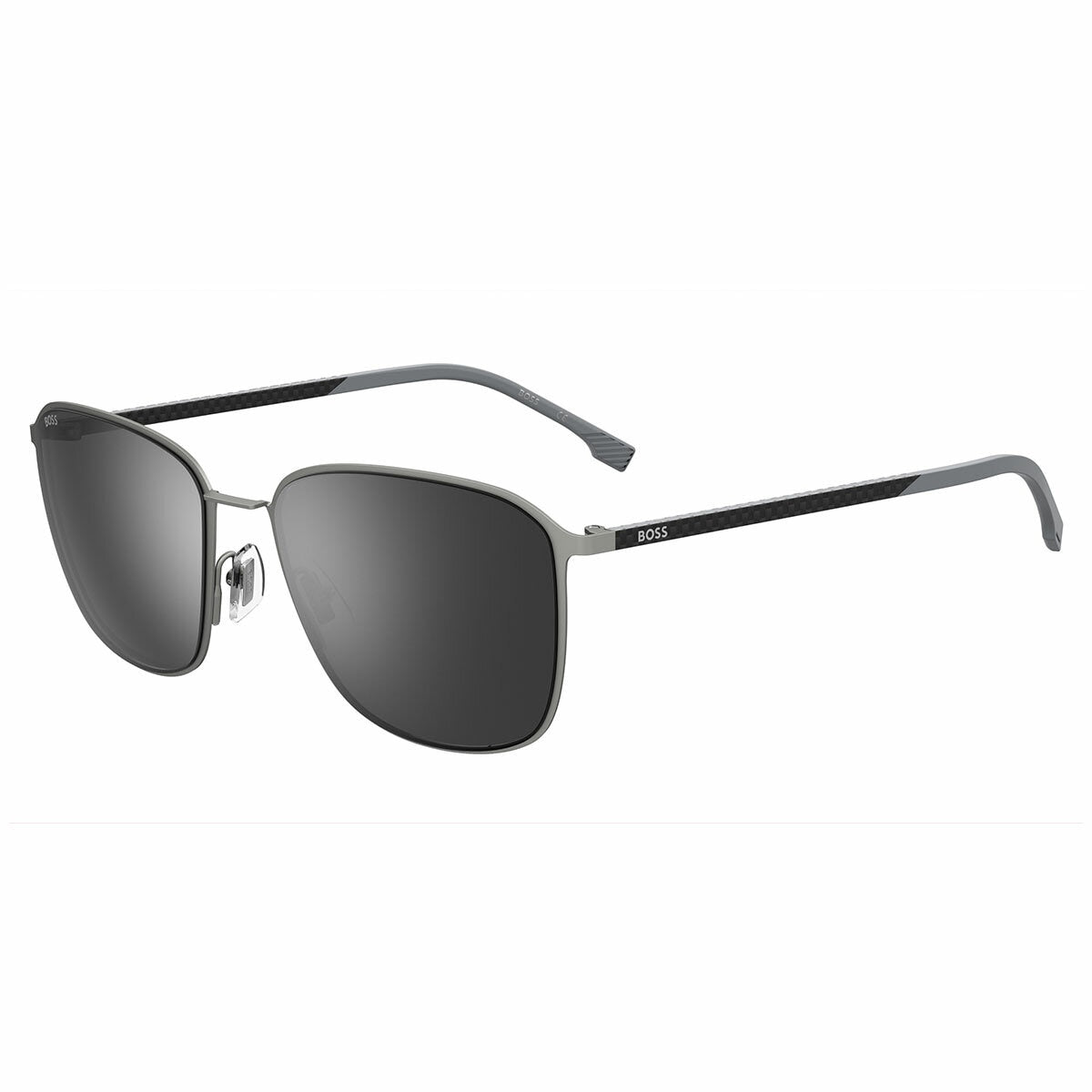 Hugo Boss 1691FSK Polarised Men's Sunglasses 3 Silver Grey Matte Ruthen