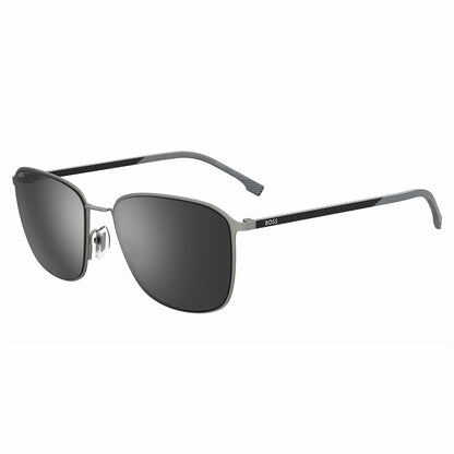 Hugo Boss 1691FSK Polarised Men's Sunglasses 3 Silver Grey Matte Ruthen