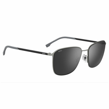 Hugo Boss 1691FSK Polarised Men's Sunglasses 3 Silver Grey Matte Ruthen