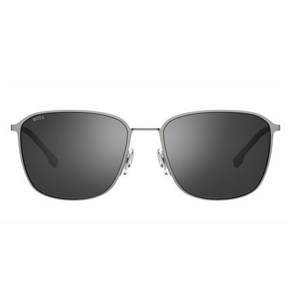 Hugo Boss 1691FSK Polarised Men's Sunglasses 3 Silver Grey Matte Ruthen