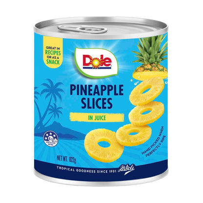 Dole Pineapple Slices In Juice - 822g