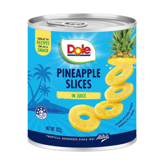 Dole Pineapple Slices In Juice - 822g