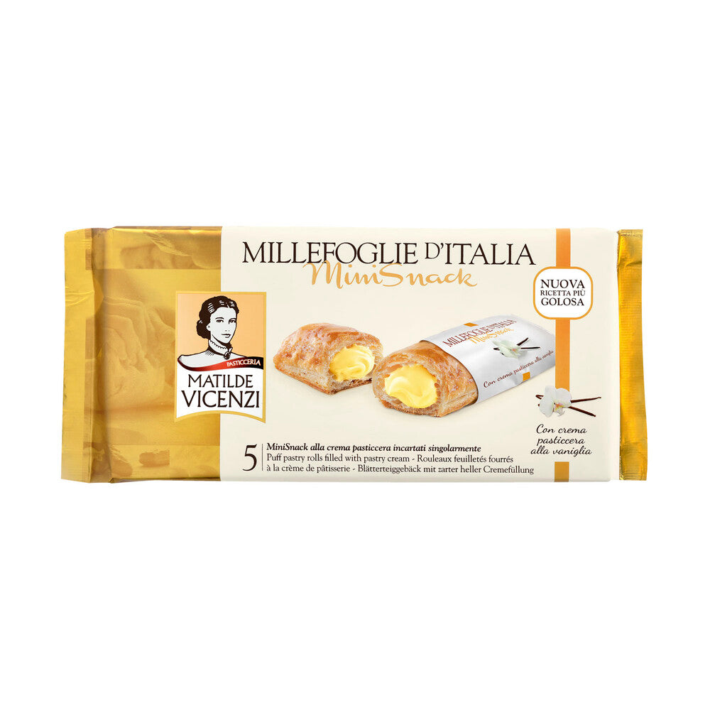 Matilde Vicenzi Millefoglie D'italia Mini Snack Hazelnut Cream - 125g