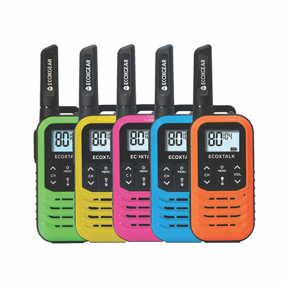 Ecoxgear Uhf Cb Walkie Talkie EXG50-5PKCT2026 Multi Colour 5 Pack