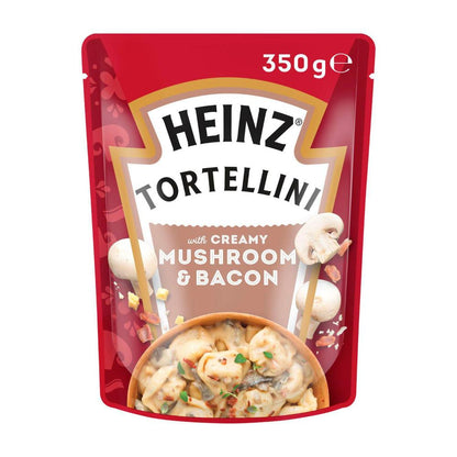 Heinz Tortellini Three Cheese Pasta Meal Creamy Mushroom & Bacon - 350g