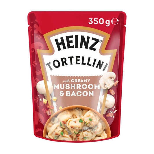 Heinz Tortellini Three Cheese Pasta Meal Creamy Mushroom & Bacon - 350g