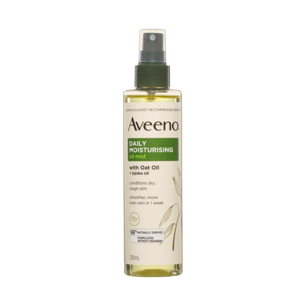 Aveeno Daily Moisturising Vitamin E Jojoba Oil Shea Butter Body Oil Mist Spray Dry Rough Sensitive Skin - 200mL